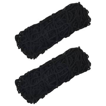  Hay Nets 2 pcs Rectangular Black 150x90 cm PP