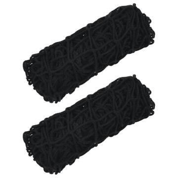  Hay Nets 2 pcs Rectangular Black 75x50 cm PP