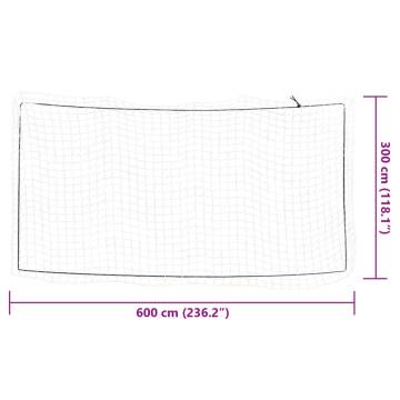  Trailer Net with Elastic Rope White 6x3 m PP