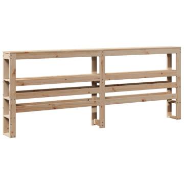  Bed Frame with Headboard 180x200 cm Super King Solid Wood Pine