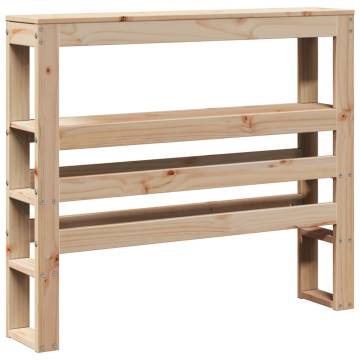  Bed Frame with Headboard 100x200 cm Solid Wood Pine