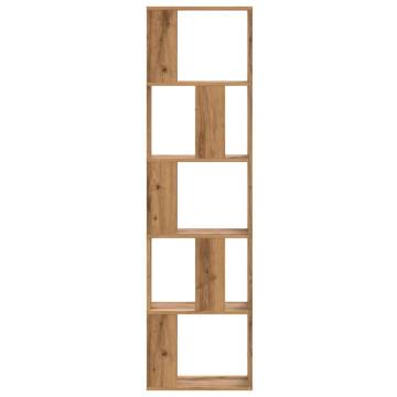  Bookcase 5-Tier Artisian Oak 45x23.5x162.5 cm Engineered Wood