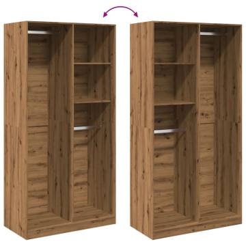  Wardrobe Artisian Oak 100x50x200 cm Engineered Wood