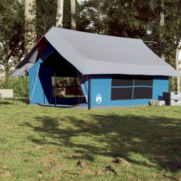  Camping Tent 5-Person Blue Waterproof