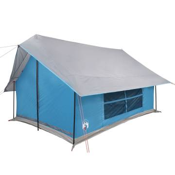  Camping Tent 5-Person Blue Waterproof