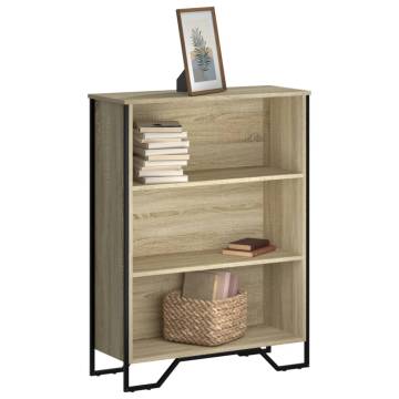  Bookcase Sonoma Oak 80x31x106 cm Engineered Wood