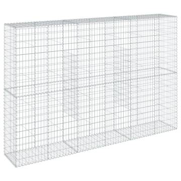  Gabion Basket with Cover 300x50x200 cm Galvanised Iron