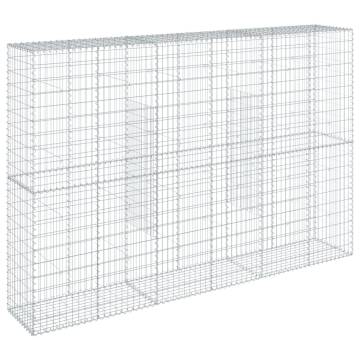  Gabion Basket with Cover 300x50x200 cm Galvanised Iron