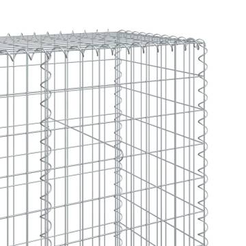  Gabion Basket with Cover 300x50x200 cm Galvanised Iron