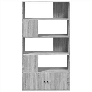  Bookcase Grey Sonoma 100x36x189 cm Engineered Wood