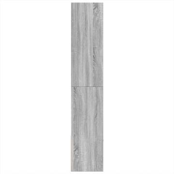  Bookcase Grey Sonoma 100x36x189 cm Engineered Wood