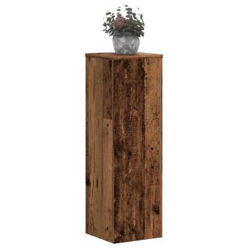  Plant Stand 2pcs Old Wood 25x25x80 cm Engineered Wood