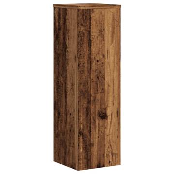  Plant Stand 2pcs Old Wood 25x25x80 cm Engineered Wood