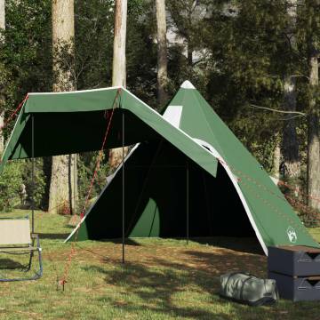  Camping Tent Tipi 5-Person Green Waterproof