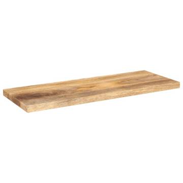  Table Top 80x30x2.5 cm Rectangular Solid Wood Mango