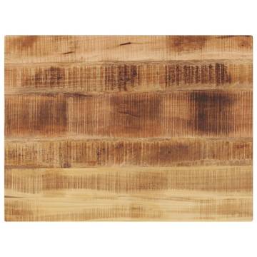  Table Top 90x70x2.5 cm Rectangular Solid Wood Rough Mango