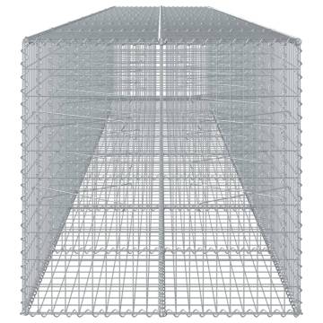  Gabion Basket with Cover 800x100x100 cm Galvanised Iron