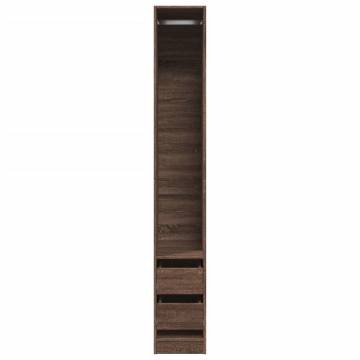  Wardrobe Brown Oak 30x50x200 cm Engineered Wood