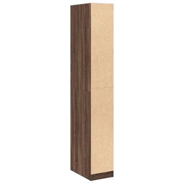  Wardrobe Brown Oak 30x50x200 cm Engineered Wood