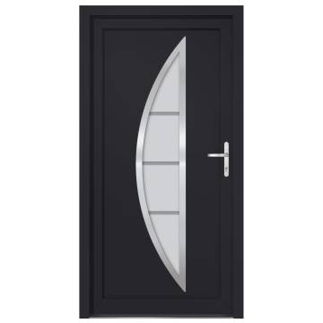  Front Door Anthracite 98x200 cm PVC