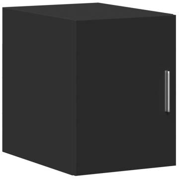  Slim Storage Cabinet Black 30x42.5x225 cm Engineered Wood