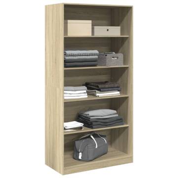  Wardrobe Sonoma Oak 100x50x200 cm Engineered Wood