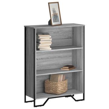  Bookcase Grey Sonoma 80x31x106 cm Engineered Wood