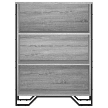  Bookcase Grey Sonoma 80x31x106 cm Engineered Wood