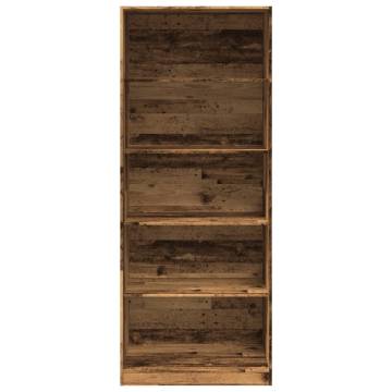  Wardrobe Old Wood 80x50x200 cm Engineered Wood