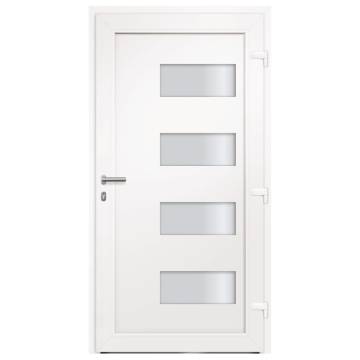  Front Door Aluminium and PVC Anthracite 100x200 cm