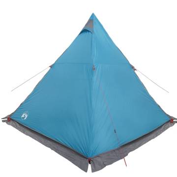  Family Tent Tipi 6-Person Blue Waterproof