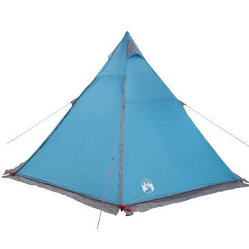  Family Tent Tipi 6-Person Blue Waterproof