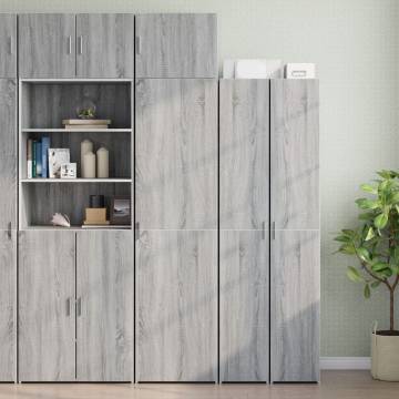  Slim Storage Cabinet Grey Sonoma 50x42.5x225 cm Engineered Wood