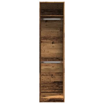  Wardrobe Old Wood 50x50x200 cm Engineered Wood