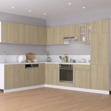 Oven Cabinet Sonoma Oak 60x46x81.5 cm Engineered Wood