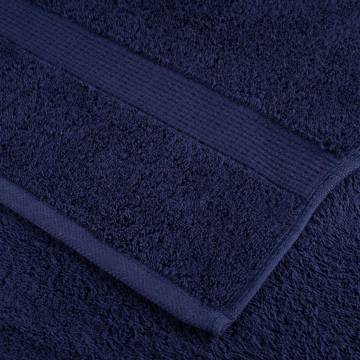  Premium Sauna Towels SOLUND 2pcs Navy Blue 80x200cm 600gsm