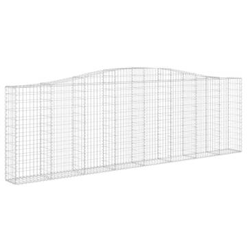  Arched Gabion Baskets 20 pcs 400x30x120140 cm Galvanised Iron