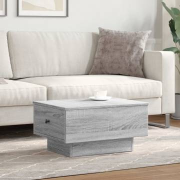  Coffee Table Grey Sonoma 60x45x31 cm Engineered Wood