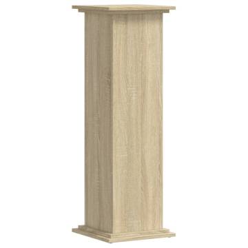  Plant Stand Sonoma Oak 33x33x100 cm Engineered Wood