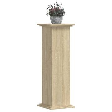  Plant Stand Sonoma Oak 33x33x100 cm Engineered Wood