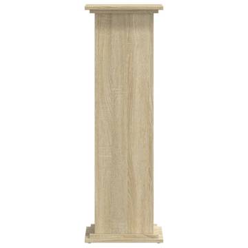  Plant Stand Sonoma Oak 33x33x100 cm Engineered Wood