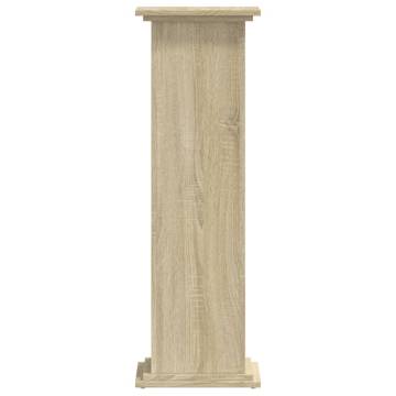  Plant Stand Sonoma Oak 33x33x100 cm Engineered Wood