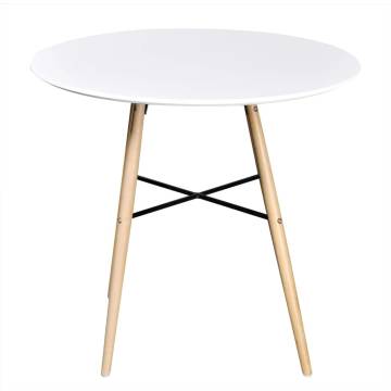  Dining Table MDF Round White