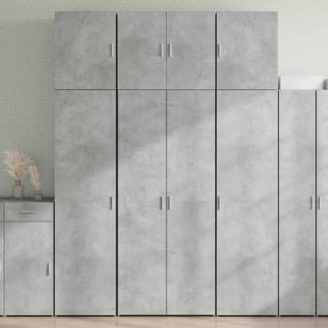  Highboard Concrete Grey 80x42.5x249 cm Engineered Wood