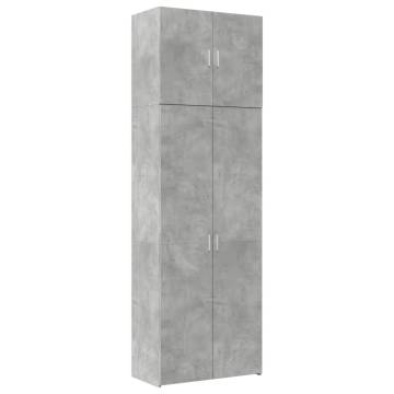  Highboard Concrete Grey 80x42.5x249 cm Engineered Wood