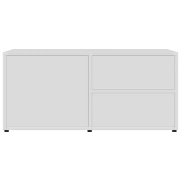 TV Cabinet White 80x34x36 cm Engineered Wood