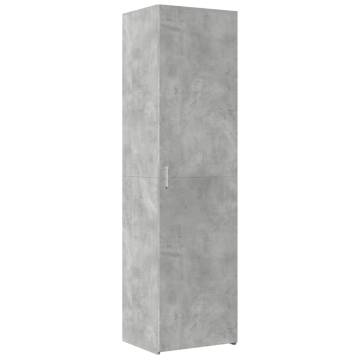  Highboard Concrete Grey 50x42.5x185 cm Engineered Wood