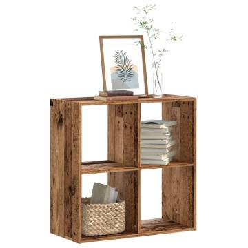  Bookcase Old Wood 68.5x32x68.5 cm Engineered Wood