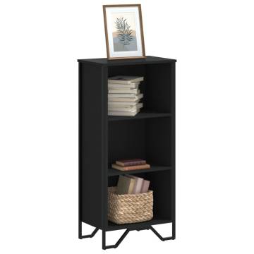  Bookcase Black 50x31x106 cm Engineered Wood