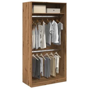  Wardrobe Artisian Oak 100x50x200 cm Engineered Wood